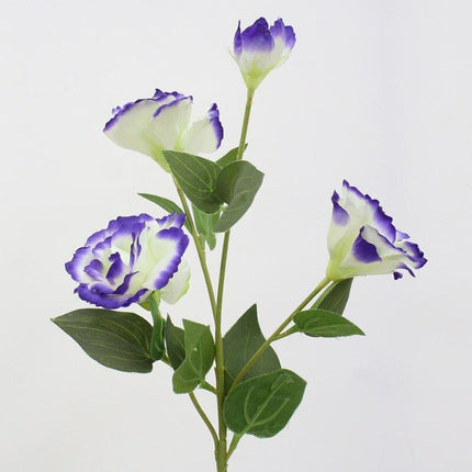 Deluxe 70cm Trigeminal Eustoma Silk Flower Bouquet - Lifelike Elegance..