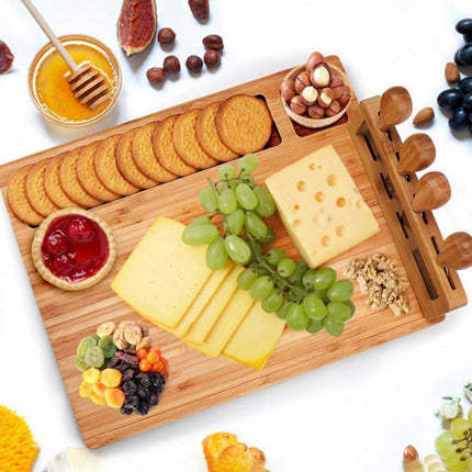 Deluxe Curved Wooden Cutting Board Collection - Designed for Culinary Precision - Très Elite