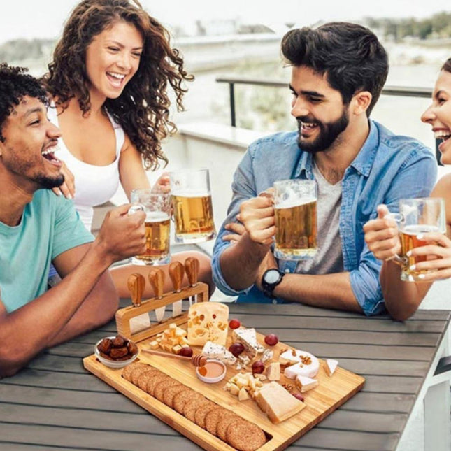 Deluxe Curved Wooden Cutting Board Collection - Designed for Culinary Precision