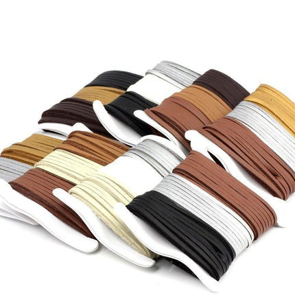 Deluxe Faux Suede Leather Cord Craft Kit for Beautiful DIY Jewelry Creations - Très Elite