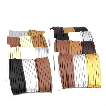 Deluxe Faux Suede Leather Cord Craft Kit for Beautiful DIY Jewelry Creations - Très Elite