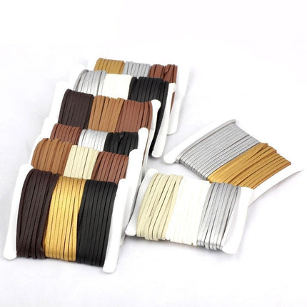 Deluxe Faux Suede Leather Cord Craft Kit for Beautiful DIY Jewelry Creations - Très Elite