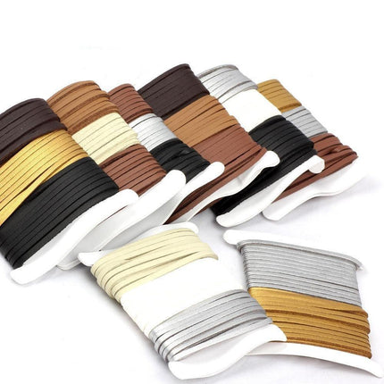 Deluxe Faux Suede Leather Cord Craft Kit for Beautiful DIY Jewelry Creations - Très Elite