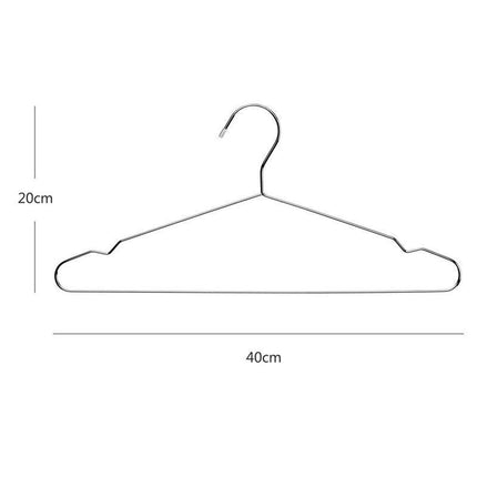 Deluxe Silver Stainless Steel Hanger Set - 20 Pack for Superior Closet Organization- Très Elite- Très Elite