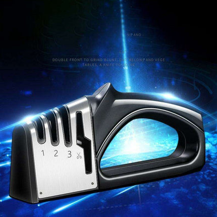 DiamondPro 4-in-1 Premium Knife & Scissor Sharpener - Effortless Blade Maintenance Tool - Très Elite