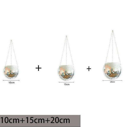 Disco-Inspired Hanging Planter for Chic Greenery Accent - Très Elite