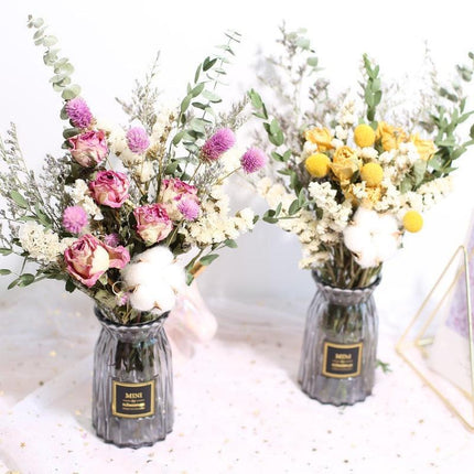 Dried Floral Elegance: Nature's Charm Arrangement Set for Home Decor and Photography - Très Elite