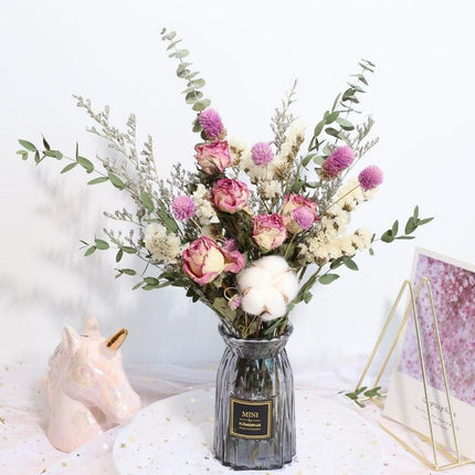 Dried Floral Elegance: Nature's Charm Arrangement Set for Home Decor and Photography - Très Elite
