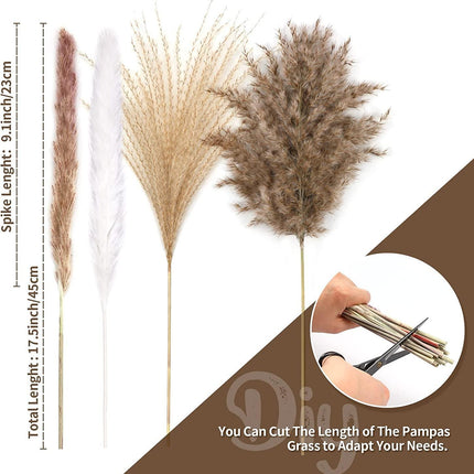 Dried Pampas Grass Bouquet - Elegant Rustic Decor for Homes and Weddings - Très Elite