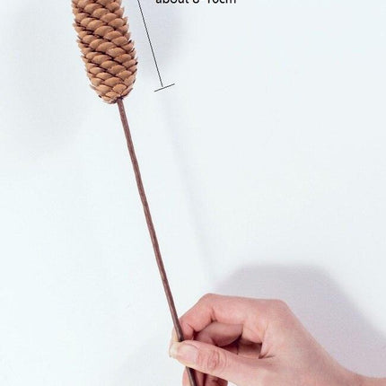Dried Pine Cone and Floral Arrangement for Chic Nordic Home Styling - Seasonal Festive Decor - Très Elite