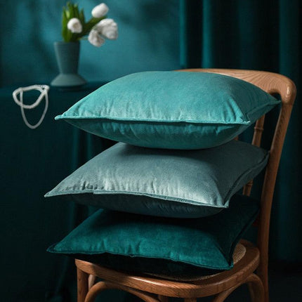 Reversible Luxe Velvet Throw Pillow - Stylish Sofa Cushion Cover