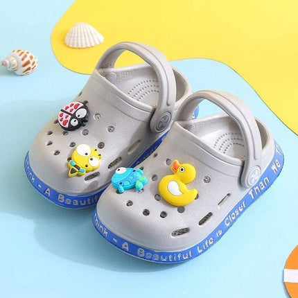 Duckling Delight Kids' Summer Slides - Adorable PVC Slip-Ons - Très Elite