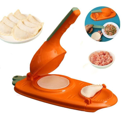 Dumpling Delight: All-in-One Presser & Wrapper Mold for Homemade Treats - Très Elite