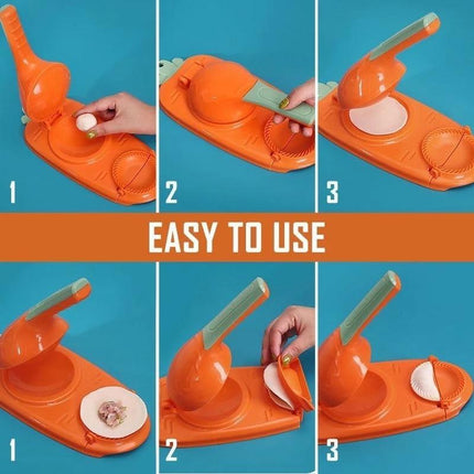 Dumpling Delight: All-in-One Presser & Wrapper Mold for Homemade Treats - Très Elite