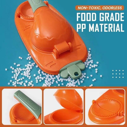 Dumpling Delight: All-in-One Presser & Wrapper Mold for Homemade Treats - Très Elite