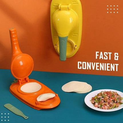 Dumpling Delight: All-in-One Presser & Wrapper Mold for Homemade Treats - Très Elite