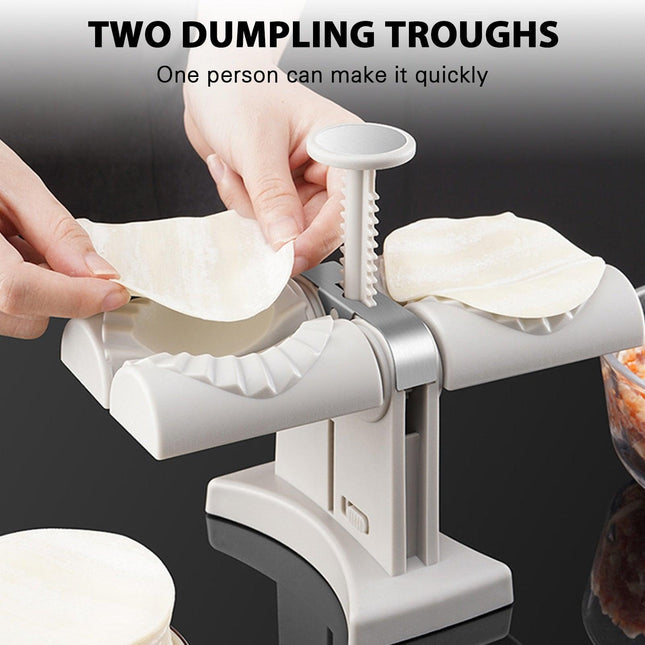 Dumpling Master: Premium Press with Built-In Storage Solution