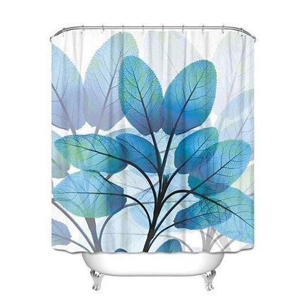 Dynamic Water-Resistant Polyester Shower Curtain with Eye-Catching Digital Designs..