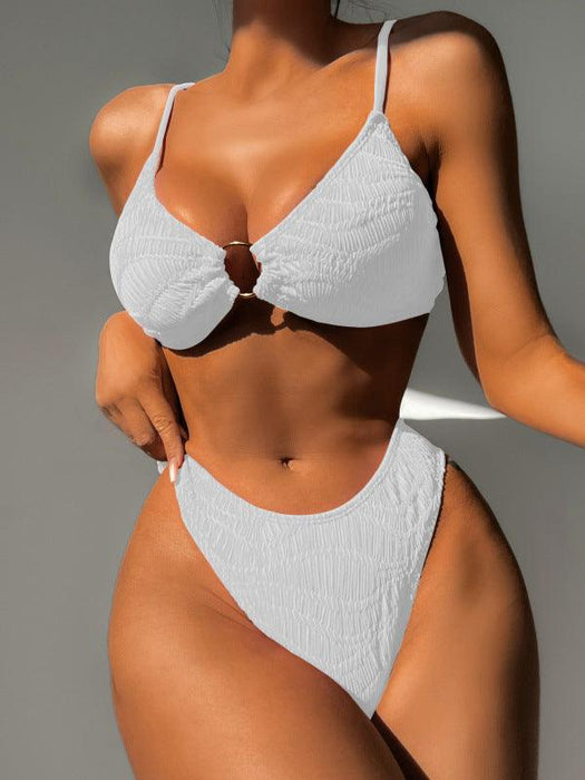 Jakoto | Women's Ribbed Texture Bikini Set