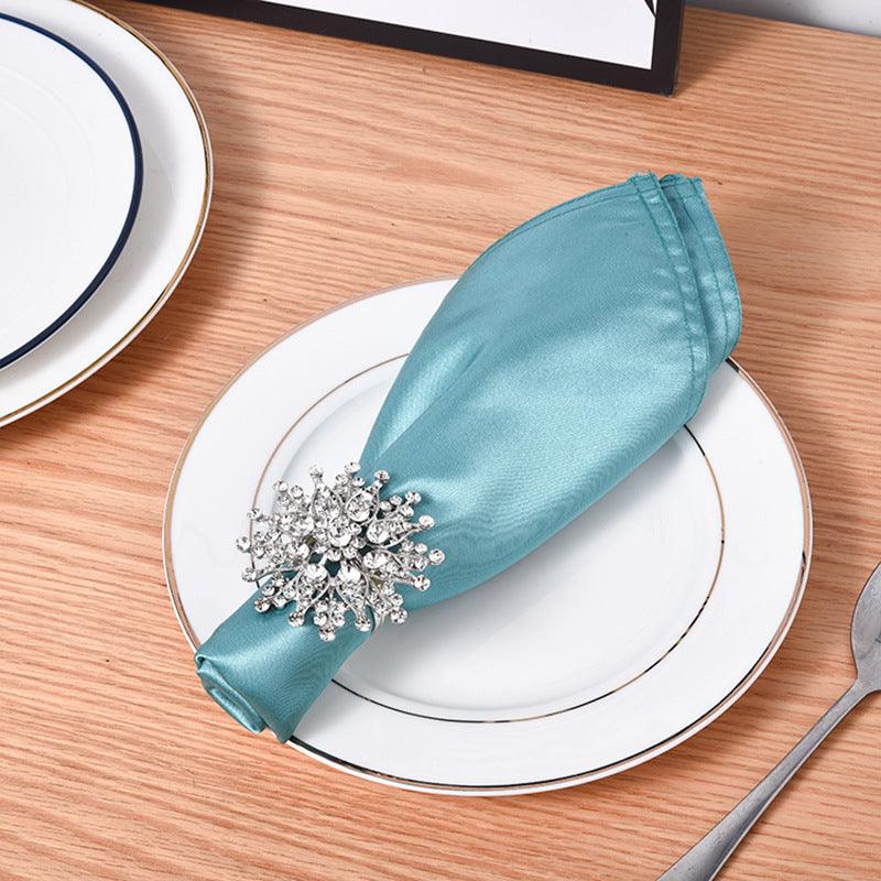 Creative Western-style Restaurant Napkin Buckle Flower Shape Napkin Ring-Très Elite-Gold-Très Elite