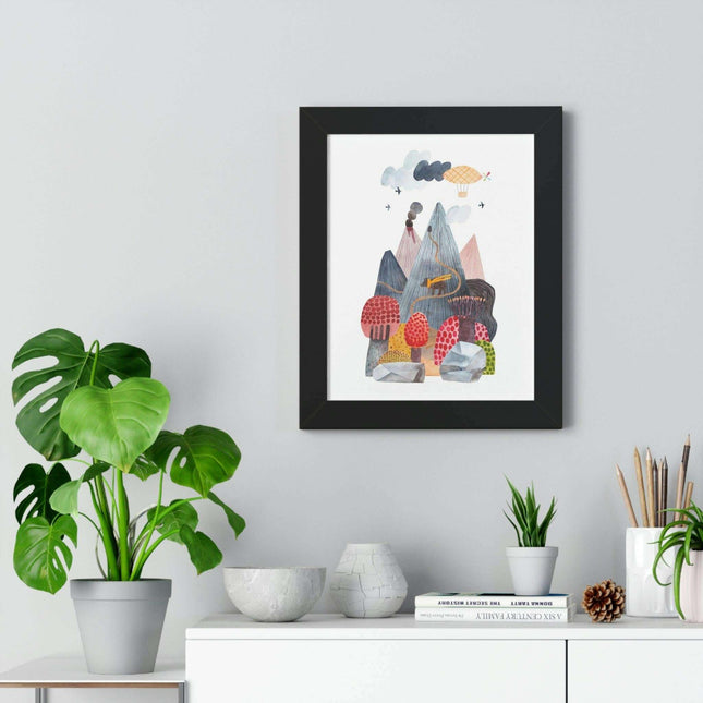Eco-Chic Vertical Art Print Series with Sustainable Framing Options
