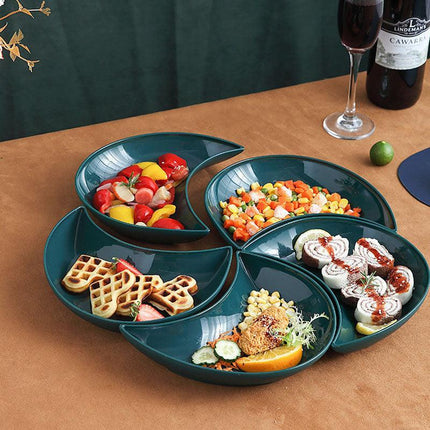 Eco-Friendly Colorful Dining Set: Unbreakable Plates for Sustainable Living - Très Elite