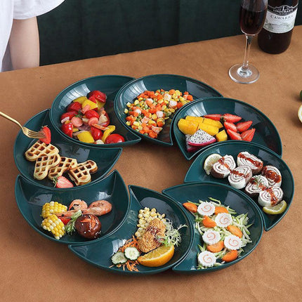 Eco-Friendly Colorful Dining Set: Unbreakable Plates for Sustainable Living - Très Elite