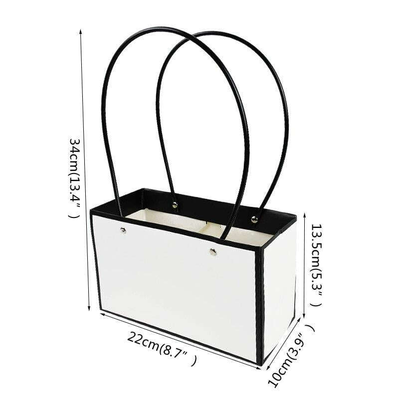 Eco-Friendly Floral Kraft Paper Gift Bag - Chic & Sustainable Gifting Solution - Très Elite