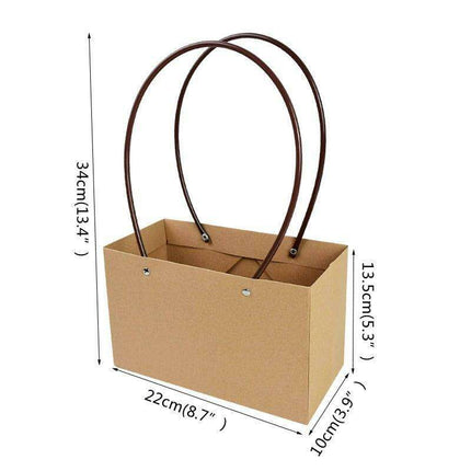 Eco-Friendly Floral Kraft Paper Gift Bag - Chic & Sustainable Gifting Solution