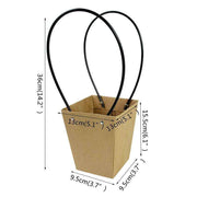 Eco-Friendly Floral Kraft Paper Gift Bag - Chic & Sustainable Gifting Solution - Très Elite