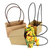 Eco-Friendly Floral Kraft Paper Gift Bag - Chic & Sustainable Gifting Solution - Très Elite