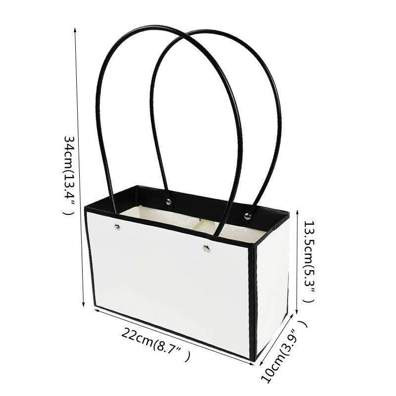 Eco-Friendly Floral Kraft Paper Gift Bag - Chic & Sustainable Gifting Solution - Très Elite