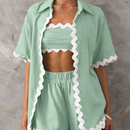 Effortless Chic: Women's Stylish Casual Set for Spring-Summer Vibes - Très Elite