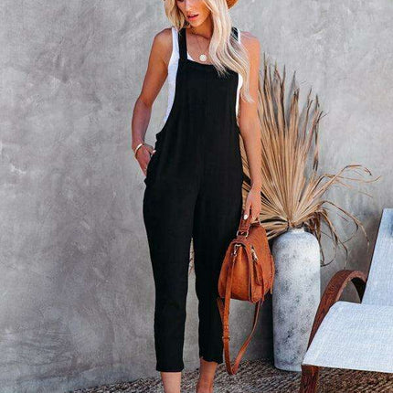 Effortlessly Stylish Cotton Gauze Jumpsuit: Unique Self-Design for Modern Women