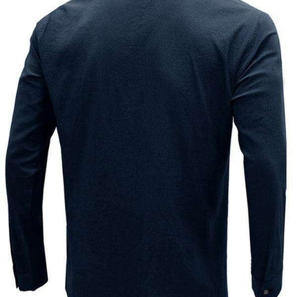 Effortlessly Stylish Dropped Shoulder Linen-Cotton Shirt for Every Occasion - Très Elite