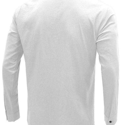 Effortlessly Stylish Dropped Shoulder Linen-Cotton Shirt for Every Occasion - Très Elite