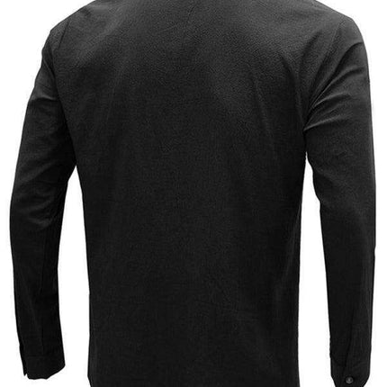 Effortlessly Stylish Dropped Shoulder Linen-Cotton Shirt for Every Occasion - Très Elite