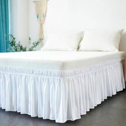 Elastic Wrap Bed Skirt - Effortless Upgrade for a Chic Bedroom Look - Très Elite