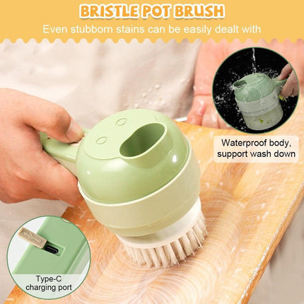 Electric 4-in-1 USB Rechargeable Kitchen Cutter Set - Très Elite