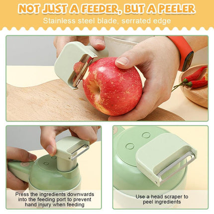 Electric 4-in-1 USB Rechargeable Kitchen Cutter Set - Très Elite