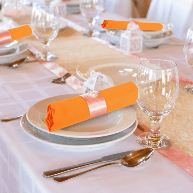 Elegant 25-Piece Satin Napkin Collection - Premium Table Linens for Special Events and Celebrations