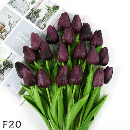 Elegant 31-Piece Faux Tulip Arrangement - Enhance Your Celebrations..