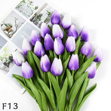 Elegant 31-Piece Faux Tulip Arrangement - Enhance Your Celebrations..