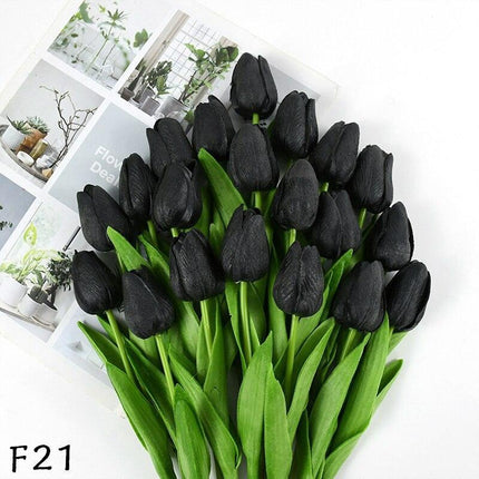 Elegant 31-Piece Faux Tulip Arrangement - Enhance Your Celebrations..