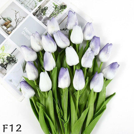 Elegant 31-Piece Faux Tulip Arrangement - Enhance Your Celebrations..