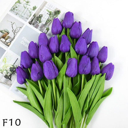 Elegant 31-Piece Faux Tulip Arrangement - Enhance Your Celebrations..
