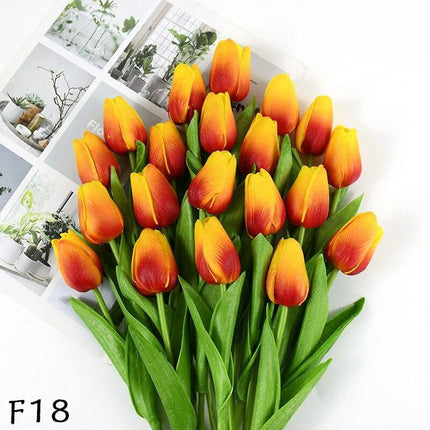Elegant 31-Piece Faux Tulip Arrangement - Enhance Your Celebrations..