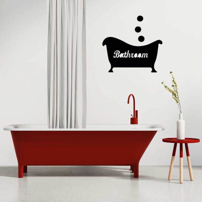 Elegant 3D Acrylic Bathtub Wall Stickers for Luxurious Bathroom Styling