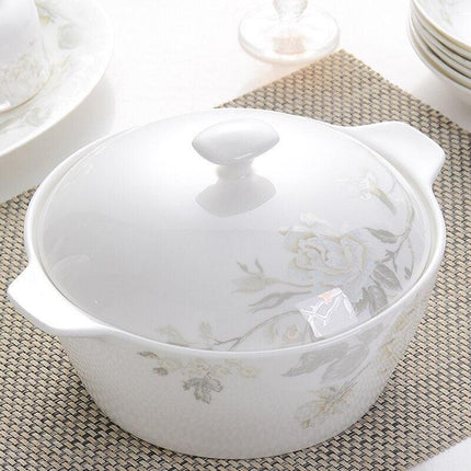 Elegant 56-Piece Jingdezhen Porcelain Dinnerware Collection - Très Elite