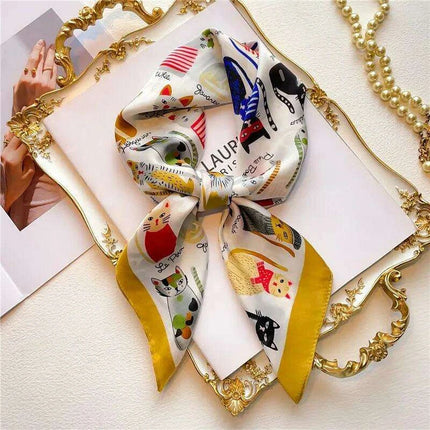 Elegant 70cm Silk Square Scarf - A Must-Have Accessory for Fashion-Forward Women - Très Elite